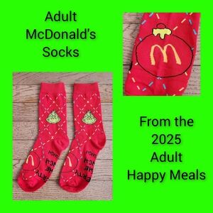 2025 Adult McDonald's Happy Meal Holiday Socks